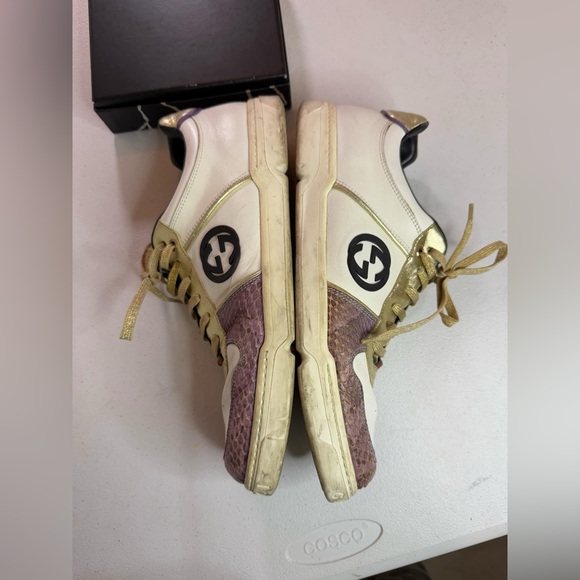 Gucci snake and leather sneakers. "5th Ave Edition"
Sz 9.5 G / / US 10.5 Exotic - Picture 4 of 13